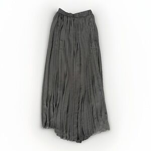 Pleated Maxi Skirt Womens S Black Flowy Feminine Romantic Whimsigoth Goth Witchy
